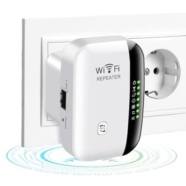 Flintronic WiFi Répéteur, 2.4 GHz WiFi Extender, Répéteur WiFi Puissant Amplificateur Couvre jusqu'à 20 appareils, sans Fil Amplificateur de Signal du Réseau, Range Booster WiFi avec Port Ethernet