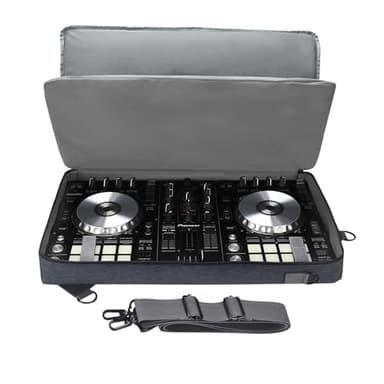 Hzycwgone Housse pour Hercules Inpulse 500,pour Pioneer DDJ-SR2/SR,pour Native Instruments Kontrol S4 MK3 Traktor,DJ Controller Étui transport Sac à bandoulière dos pour Écouteurs,tablette,câble(Bleu)