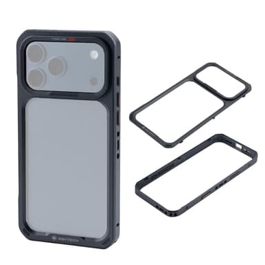 PGYTECH ProShot Cage pour Téléphone pour iPhone 17 Pro, Coque de Protection Mobile en Alliage d'Aluminium avec Ports d'Extension pour Vidéo Vlogging Photographie sur Smartphone