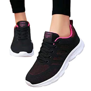 Femme Chaussures de Running pour Course Sports Fitness Respirant Mesh Gym Outdoor Trail Jogging Walking Tennis Baskets athlétique Sneakers