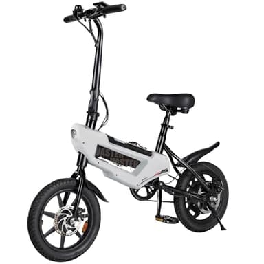 E-RIDES Vélo Électrique Pliable A01, 14 Pouces, Moteur 250W, Cadre en Acier au Carbone, 25 km/h, Batterie 36V 6.4Ah, Affichage LCD, IP54 Étanche, Vélo Léger pour Navette Urbaine