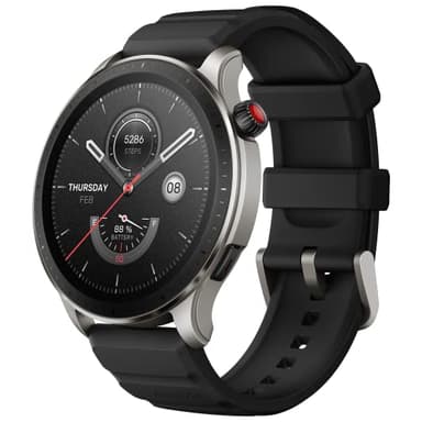 Amazfit GTR 4, 46 mm, Montre Connectée Homme Alexa, AMOLED, SpO2, 150+ Modes Sportifs, GPS & Bi-Bande, Appel Bluetooth, Autonomie de 14 Jours, Smartwatch Version Française, Noir