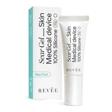 REVÉE Scar Gel 10g Creme Cicatrice 100% Silicone, Creme Cicatrisante après Chirurgie idéal pour le Traitement des Cicatrices, Absorption Rapide, Sans Parfum