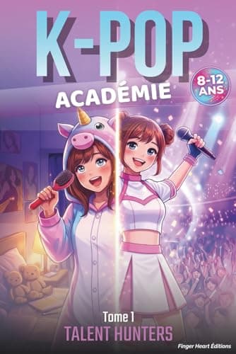 K-POP ACADÉMIE: Tome 1 - Talent Hunters. Roman jeunesse illustré en couleurs pour filles et garçons de 8 ans à 12 ans. Cadeau pour ados fans de ... et de fiction. Livre d’aventure et d’amitié.