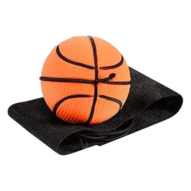 Jingyash Balle de Retour Poignet, 6cm Basketball/Baseball/Football/Tennis Balle avec Elastique Poignet, Balles Rebondissantes pour Poignet, Ballon de R-ebond en Caoutchouc pour Exercice ou Jouer