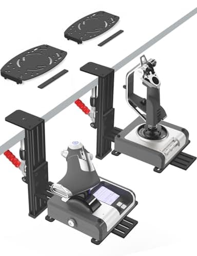 Lot De 2 Supports De Bureau Pour Contrôleurs Sim Flight Compatibles Avec Logitech G X56, X52 Hotas/Thrustmaster Sol-R2/R1/HOTAS Warthog/T.Flight Hotas/T16000M/TCA/SimTask Farmstick/Winwing Orion Hotas