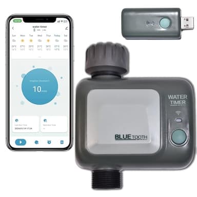 ZOYIZEN Programmateur Arrosage Automatique WiFi Bliutooth, Minuteur Arrosage pour Jardin, Minuterie d'Irrigation Bluetooth, étanchéité IPX5, Arroseur pour Jardin