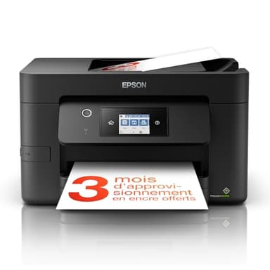 EPSON WorkForce WF-3820DWF | Imprimante professionnelle 4-en-1 - Impression, Numérisation, Copie, Fax - WiFi Direct, Ethernet, 21ppm, PrecisionCore, ADF, Compacte - Idéale pour maison et bureau