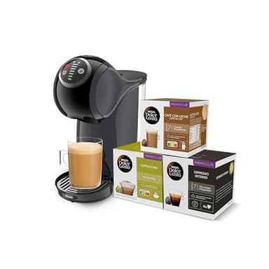 De'Longhi Nescafé Dolce Gusto Genio S Plus EDG315.B Machine à café automatique, machine à café à capsules, espresso Boost, cappuccino, arrêt automatique d'économie d'énergie, pression de 15 bars, noir