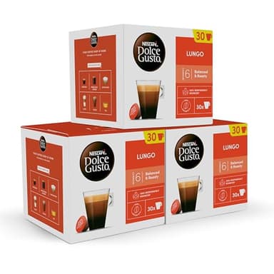 Nescafé Dolce Gusto Lungo - Café - 90 Capsules (Pack de 3 boîtes XL x 30)