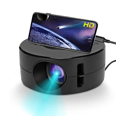 Mini Vidéoprojecteur, Projecteur LED Portable avec Téléphone Même écran pour Tablettes Smartphone, Projecteur de Cinéma Maison pour Enfants Enfant, Prise en Charge de