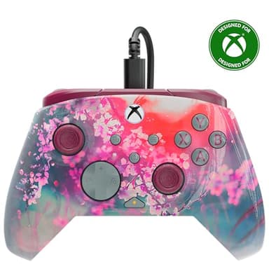 Turtle Beach Rematch Advanced Kyoto Bloom Manette de jeu filaire - Licence Xbox Series XS, Xbox One et PC avec Lenticulaire, multi-design, Boutons Programmables, Gâchettes et commandes audio