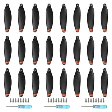 Lot de 24 hélices de rechange pour DJI Mini 4K, Mini 2 SE/ 2/ SE 4726FM - Vis à air silencieux - Accessoires de drone avec tournevis et vis