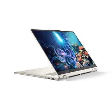 Lenovo Yoga 7 2-en-1 16AKP10 - Ordinateur Portable Copilot + 16'' 2.8K OLED Tactile (AMD Ryzen AI 7 350, RAM 16Go, SSD 512Go, AMD Radeon 860M, Windows 11H) Clavier rétroéclairé AZERTY - Seashell