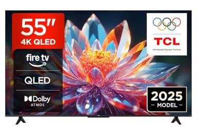 TCL 55T6C Fire TV 55 Pouces QLED 4K UHD Smart TV, HDR (Multi-Format), Dolby Atmos, Motion Clarity
