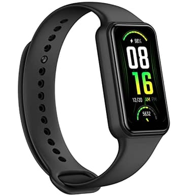 Amazfit Band 7 Montre Connectée, 1.47" AMOLED, 120 Modes Sportifs Fitness Tracker, Autonomie de 18 Jours, SpO2/Suivi de Fréquence Cardiaque/Sommeil, Bracelet Connecté Sport Version Française Noir