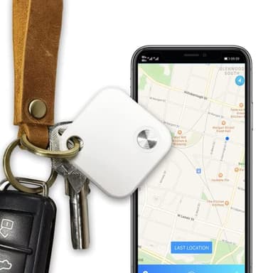 TKMARS Localisateur de Clés Bluetooth Tracker Anti-Perte Traceur Sonore Key Finder Localisateur d’Objets pour Clés Chiens Chats APP Compatible avec Android et iOS (1 pièce)