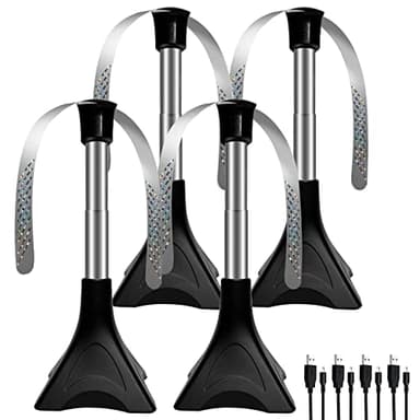 4 PCS Mouches et Moustiques Repoussent Les Ventilateurs d'insectes Gardez Les Mouches et Les Insectes Loin de la Nourriture sans Utiliser de Produits Chimiques Profitez de Vos Repas à l'extérieur