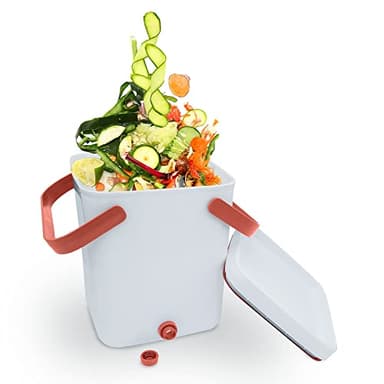 CÉCOA • Composteur de Cuisine Bokashi 10L • Seau à Compost Zéro Odeur • Compost Facile en Intérieur & Extérieur • Engrais Naturel Maison • Robinet & Activateur Inclus • Idéal Jardin, Balcon, Potager