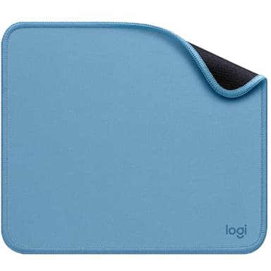 Logitech Mouse Pad - Studio Series, Tapis de Souris d'Ordinateur, Base Caoutchouc Anti-Dérapant, Glissement Facile, Résistant aux Eclaboussures, Durable, Portable, Moderne - Bleu/Gris