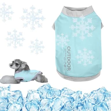 Gilet rafraîchissant pour chien, gilet à glace léger et respirant, manteau sûr pour l'été, protection solaire pour petits chiens pour l'intérieur et l'extérieur (vert menthe, taille XXL)