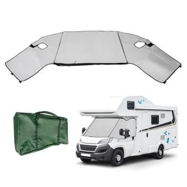 CStern Bache Pare Brise Camping Car,Pare Soleil,Protection Thermique Camping Car,pour Fiat Ducato,Peugeot Boxer,Relay X250/290 de 2006 à 2022