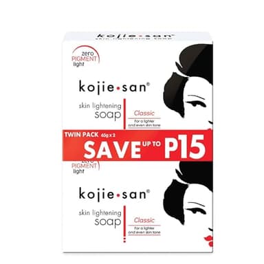 Savon éclaircissant par Kojie San Skin Lightening Kojic Acid Savon (2 Bar 65 g)