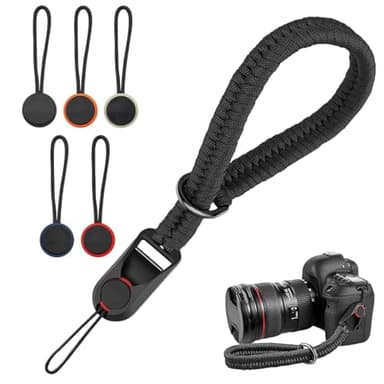 UIEXAY Sangle de Poignet pour Appareil Photo avec Boucle a Declenchement Rapide Dragonne Appareil Photo en Nylon pour DSLR ou Sans Miroir,sangle appareil photo