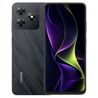 Neow Safe Smartphone Android 14 4G | Écran 6.56" HD+ | Smartphone pour Ado | Applis Scolaires & Ludiques Préinstallées | Coque Silicone Offerte (Noir)