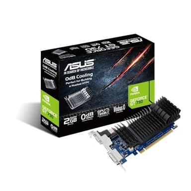 ASUS NVIDIA GeForce GT 730 SL-2GD5-BRK - Carte Graphique (2GB GDDR5, PCIe 2.0, Refroidissement Silencieux 0 DB, GPU Tweak II avec XSplit Gamecaster, Auto-Extreme, idéal pour HTPC)