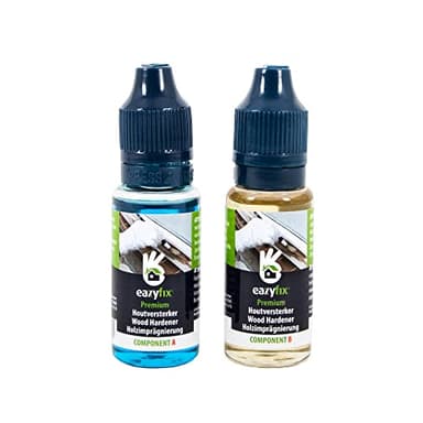 EAZYFIX® | Durcisseur Bois Premium | Excellente adhérence du reboucheur au bois, Facile à appliquer - 30ml