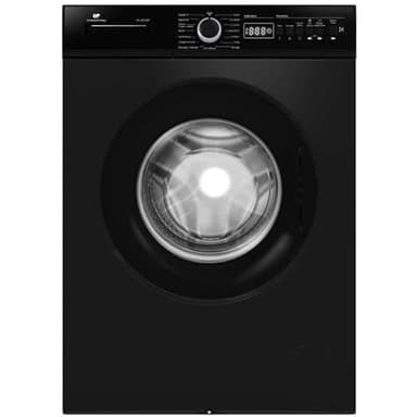 Lave-linge hublot - Pose libre - CONTINENTAL EDISON - CELL812IBP - 8 kg - Induction - 60 cm - 1200 trs/min - Noir mat