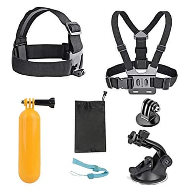 AKASO Kit d'Accessoires 7 en 1 pour Caméra d'action Compatible avec EK7000/EK7000 Pro/Brave 4/Brave 7 Le/V50X/V50 Pro/V50 Elite/GoPro Hero 11 10 9 8 7/DJI/Apexcam