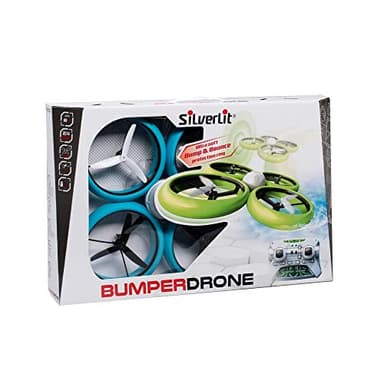 Silverlit Flybotic by Bumper Drone enfant Antichoc-mode sans tête, atterrissage et décollage sur l'eau-Modèle Aléatoire Bleu ou Vert-Utilisation Intérieure/extérieure, 84807