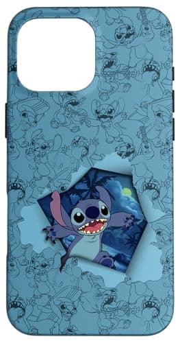 Disney Lilo & Stitch Tropical Breakout avec ange Coque pour iPhone 16 Pro Max