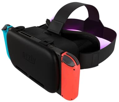 Orzly Casque VR pour Nintendo Switch et Switch OLED Console, Casque de réalité virtuelle 3D VR Jeux, Lunettes VR Accessoires - édition Coffret Cadeau