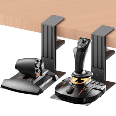Support de bureau universel compatible avec Logitech X56, X52, X52 Pro, Thrustmaster SimTask Farmstick, T - Flight Hotas One, T - Flight Hotas 4, T - Flight Hotas X, T16000M FCS Hotas, TCA Officer