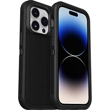 Otterbox Defender XT Coque pour iPhone 14 Pro avec MagSafe, Antichoc, Anti-Chute, Robuste, supporte 5 x Plus de Chutes Que la Norme Militaire, Noir, Livré sans Emballage