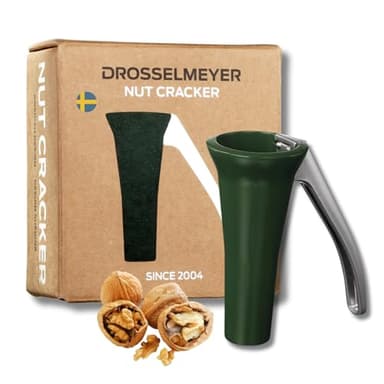 Casse-noisettes Drosselmeyer acier inoxydable - Conçu et produit en Suède - Efficace sur toutes les tailles de noix avec un minimum d'effort - Casse-noisettes très solide et résistant - Couleur Verte