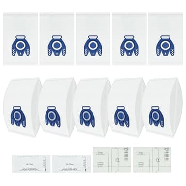 DLAIMI 10 sacs à poussière adaptés aux aspirateurs compatibles avec Miel e GN,3D Efficiency pour miele compact C1 / C2, S4, S6 Series avec filtre de protection moteur