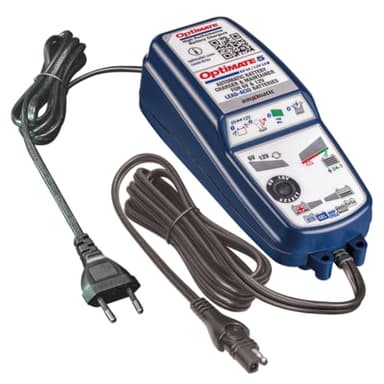 Optimate 5 6V/12V Chargeur et Mainteneur de Batterie – Chargeur Intelligent 8 Étapes (6V 4A / 12V 3A) – pour Batteries au Plomb 6V & 12V, AGM, Gel et Cycle Profond