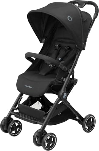 Maxi-Cosi Lara², Poussette Canne, 0-4 ans, 0-22 kg, Poussette Bebe Légère et Compacte, 3 Positions d'Inclinaison, Position Allongée, Pliage Automatique, Bandoulière, Essential Black