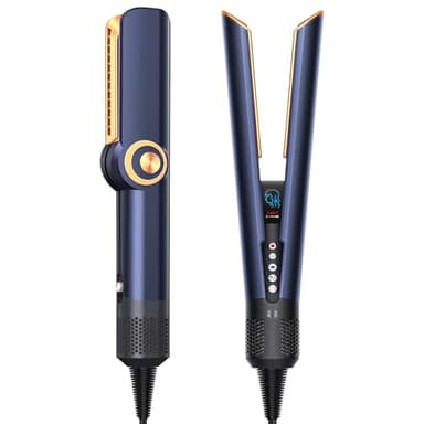 Lisseur Cheveux, 2 en 1 Fer à Lisser pour Séchage et Lissage,Lisseur Sechant Adapté aux Cheveux Secs et Humides,Air Froid/Air Chaud, 40 °C à 200 °C, Moins de Cassures,Plus de Brillance