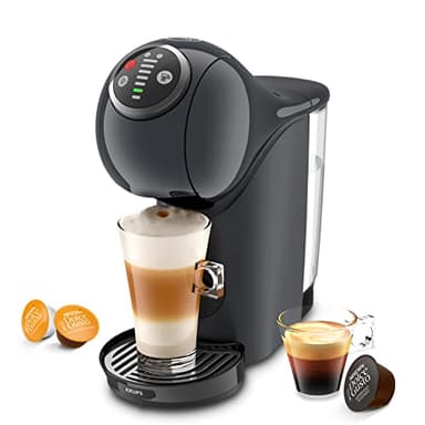 Nescafé Dolce Gusto Krups Machine à café capsules, Cafetière multi boissons, Pression 15 bars, Capacité 0,8 L, Fonction XL, Arrêt automatique, Genio S Plus gris KP340B10