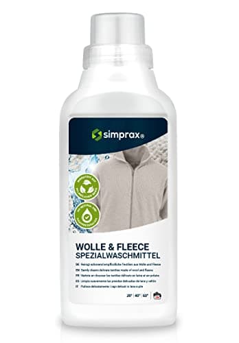 SIMPRAX® Lessive Laine Et Delicat - GOTS Approved - Lessive Main & Machine Végétalienne & Sans Parfum - Douce pour la Peau, Spéciale Detergent Cachemire, Laine, Mérinos, Soie Angora Alpaga, 500ml