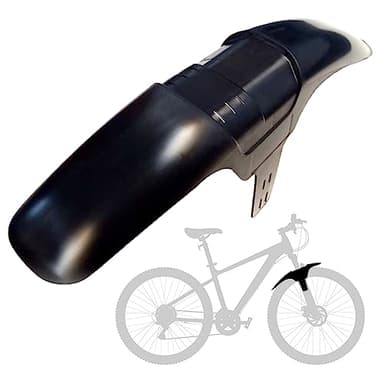 Mudhugger Evo Long Garde-boue avant universel avec attaches à fermeture éclair pour fourche de suspension VTT 27,5 à 73,7 cm (L x l) 515 x 90 mm