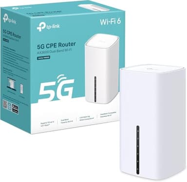 TP-Link Routeur 5G Sim Archer NX600 WiFi 6 AX3600Mbps, 2,5G Port Ethernet, MU-Mimo, Bi-Bande, Box 5G, Configuration Facile, Modem 5G, Déverrouillé Compatible Toute SIM, Connecte Jusqu’à 64 Appareils
