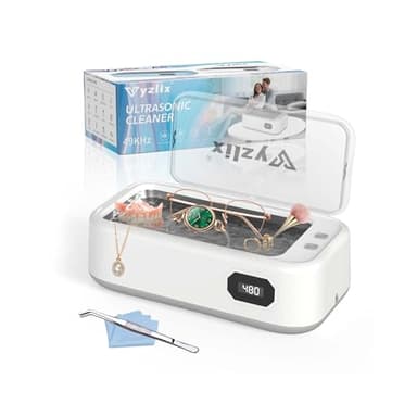 Nettoyeur Ultrasons, 49 kHz Ultrasonic Cleaner, Bac à Ultrason Pour Lunettes 5 Modes de Nettoyage, 640ml Nettoyeur Ultrason Bijoux, Nettoyage Lunettes, Prothèses Dentaires, Bijoux