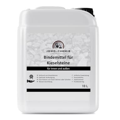 Résine pour graviers et gravillons de toutes sortes, pour chemin de fer, jardin, route en pierre, 10 l