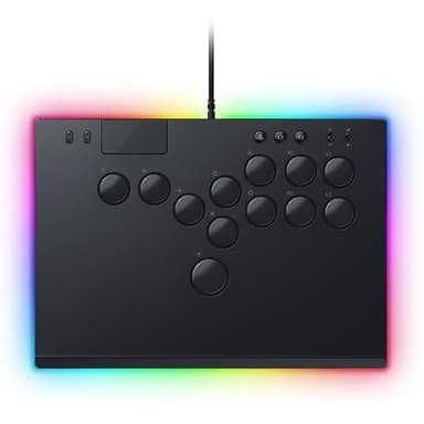 Razer Kitsune - Contrôleur arcade optique All-Button pour PS5 et PC (Disposition précise des quatre boutons de mouvement, Switches optiques linéaires low-profile Razer) Noir